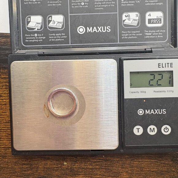 VTG Seta Sterling Silver 925 Blue CZ Channel Set Statement Ring Size 6 - Picture 13 of 13